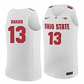 Ohio State Buckeyes #13 Andrew Dakich White College Basketball Jersey Dzhi,baseball caps,new era cap wholesale,wholesale hats